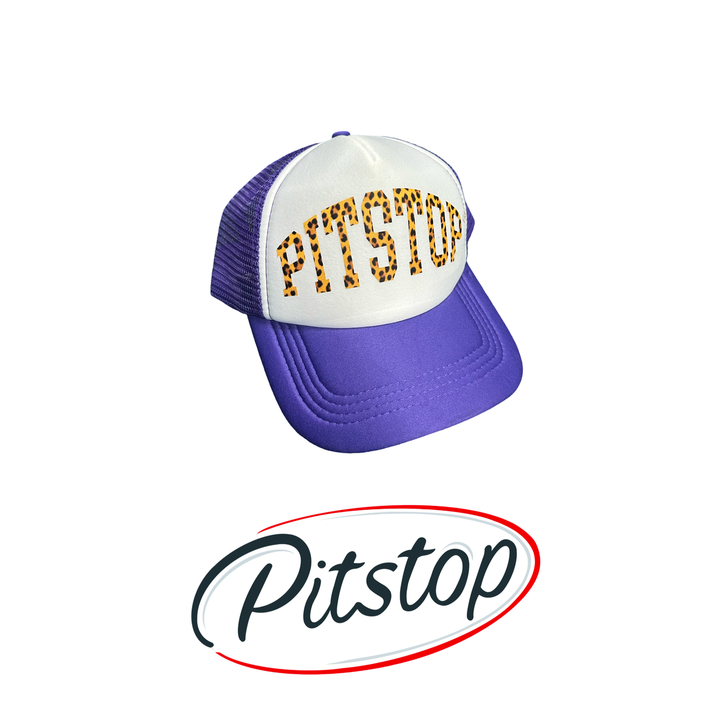 PITSTOP LEOPARD PRINT TRUCKER