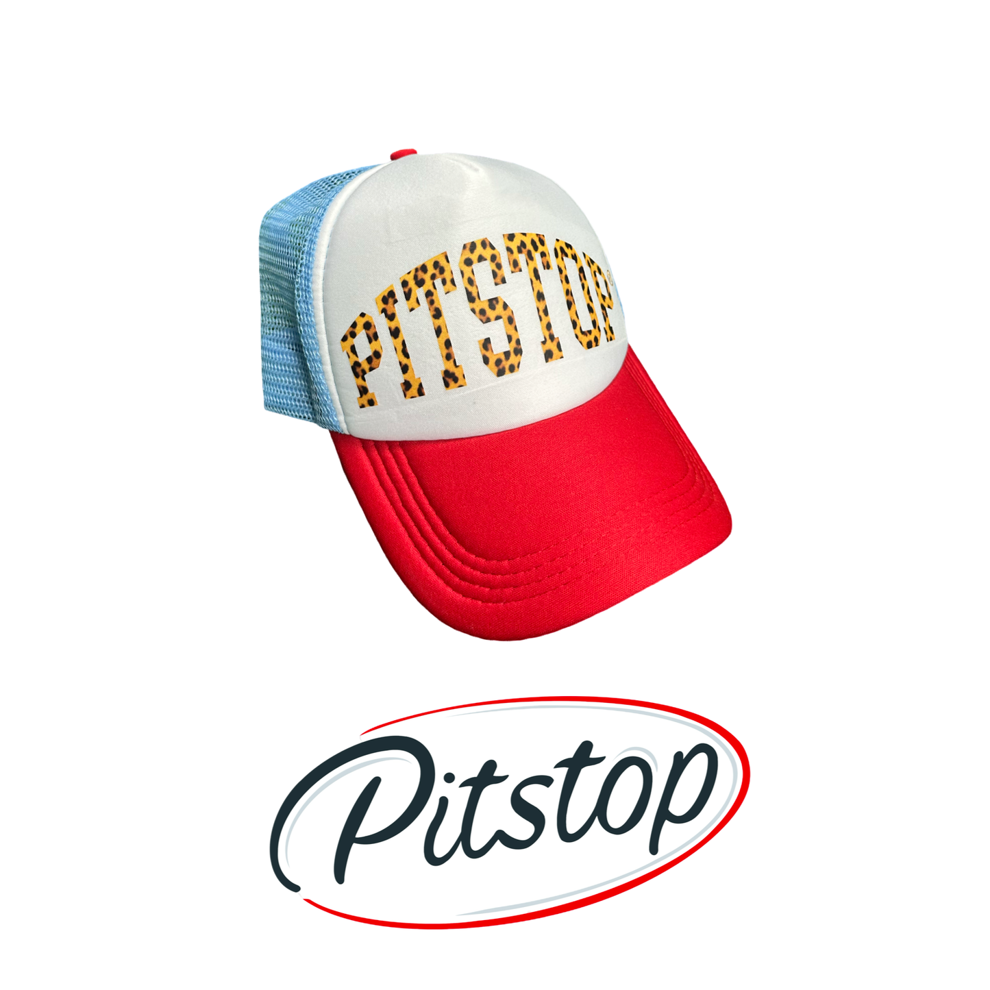 PITSTOP LEOPARD PRINT TRUCKER