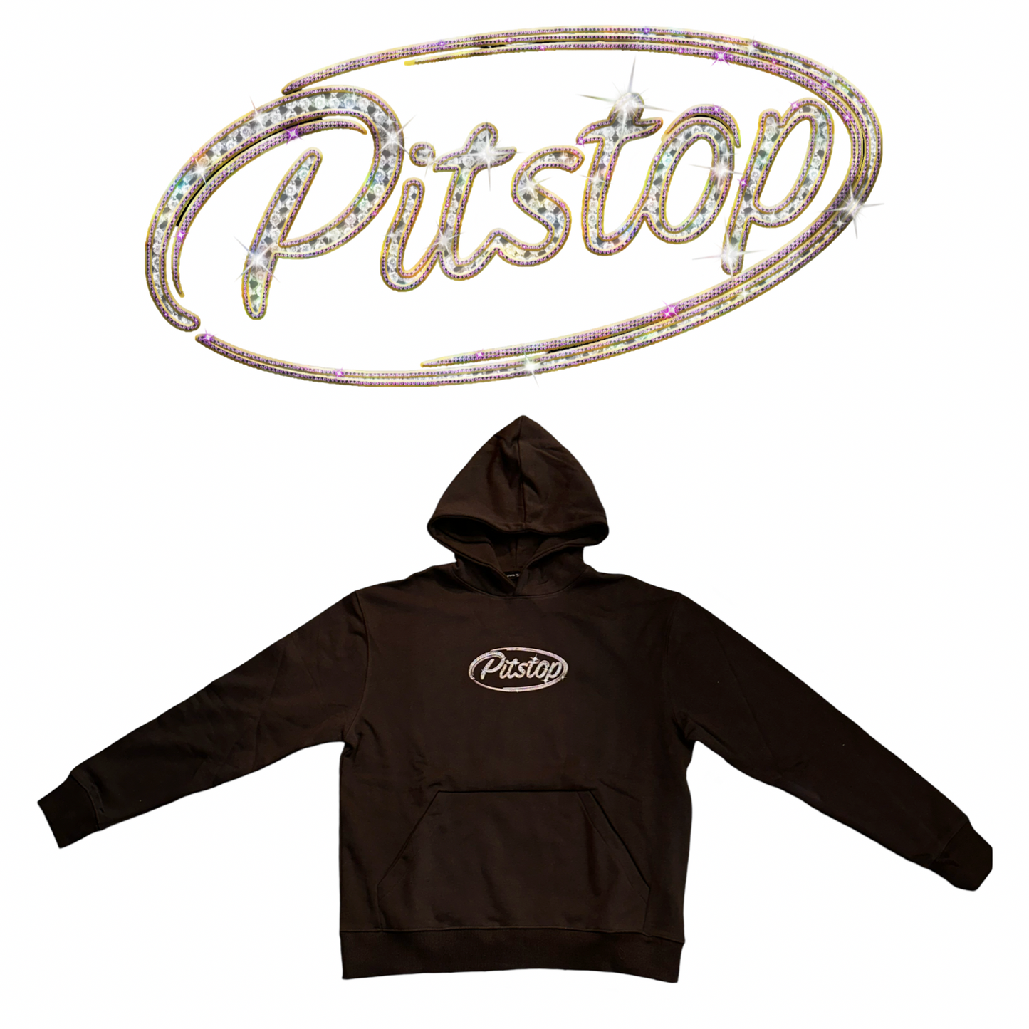 BROWN BUSSDOWN PITSTOP HOODIE